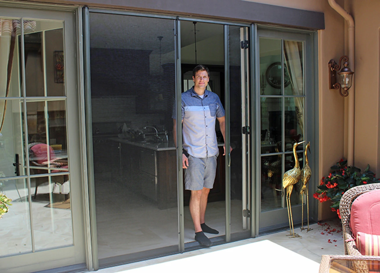 Genius® French Retractable Screen Door 4 Genius® French Retractable Screen Door - Image 4